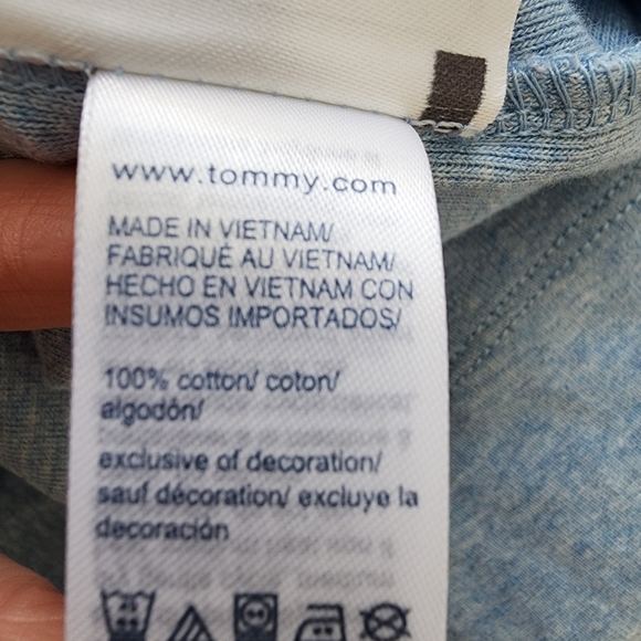 Tommy Hilfiger Light Blue Long Sleeve Tee - Picture 4 of 4